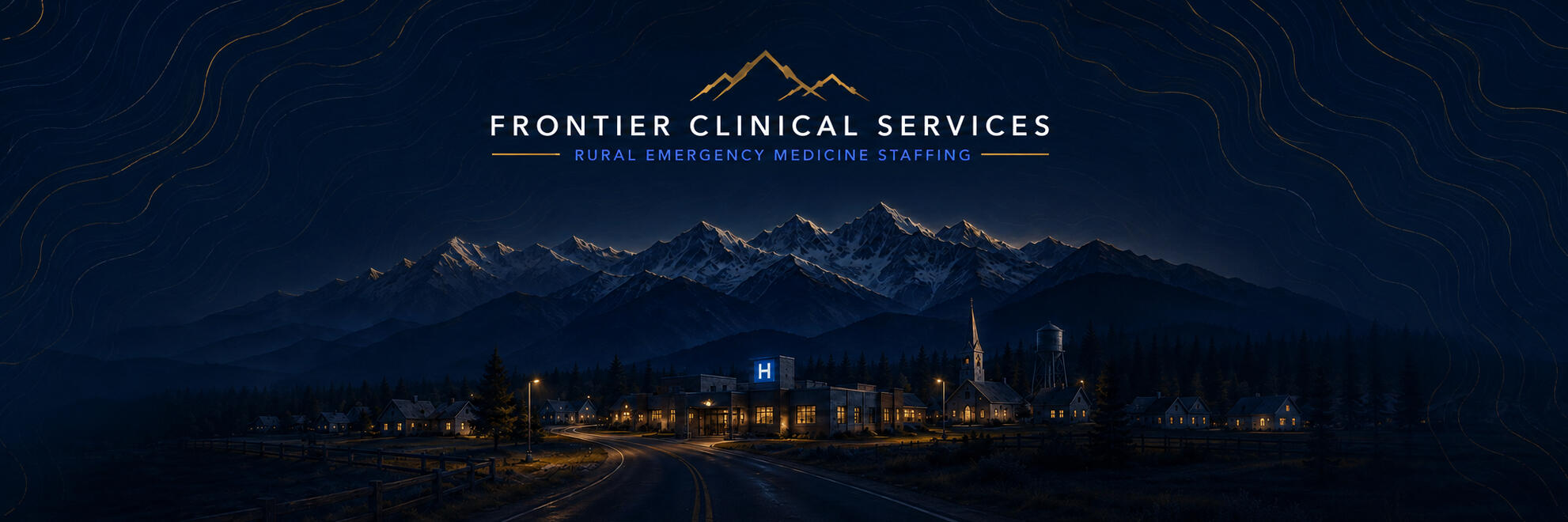 Frontier Clinical Services rural hospital Frontier Clinical Services team member standing in a rural hospital setting
